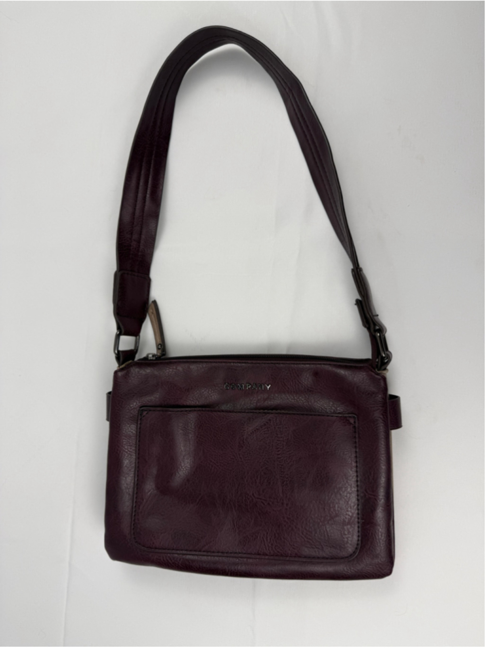 Company Shoulder Bag One Size Purple and Beige